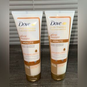 Dove Hair‎ Therapy Glow Restore Serum + Conditioner x2